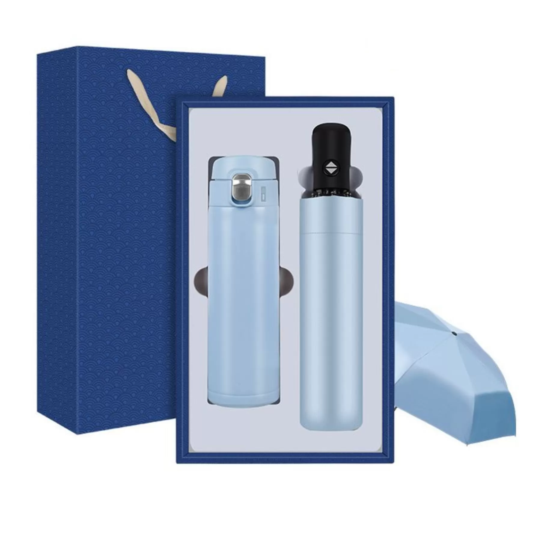 Set quà tặng bình nước và ô