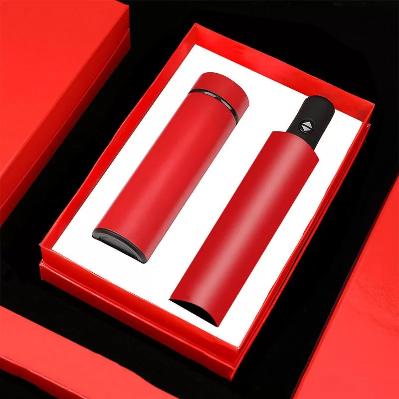 Set quà tặng bình nước và ô